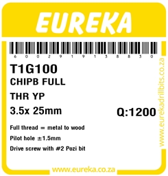 T1G100 - Chipboard Screw -T1G100_Label_T
